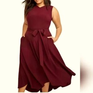 Lena Dress With Tie Belt